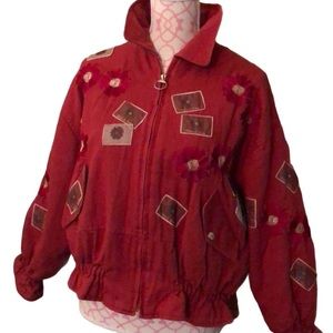 Vintage ‘80’s City Hot Fleur et Flora Twill Jacket